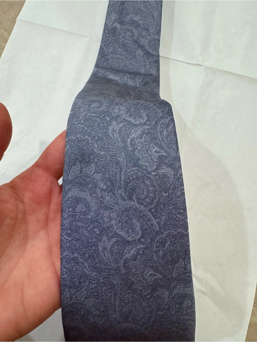 Hugo Boss Midnight Blue Paisley Silk Tie